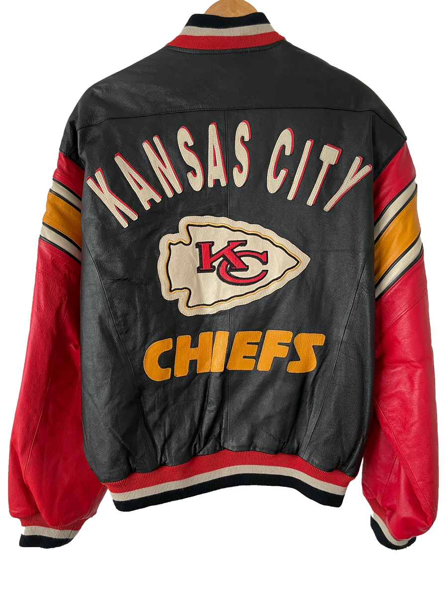 Vintage Kansas City Chiefs Leather Jacket by Mirage – Slim Pickins  Outfitters