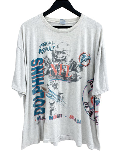 VINTAGE MIAMI DOLPHINS AOP 'SS' TEE - XXL