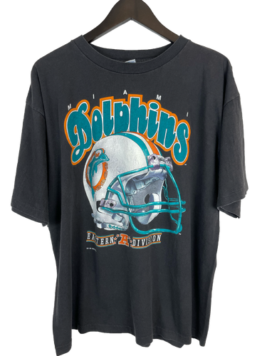 1993 MIAMI DOLPHINS HELMET 'SS' TEE - LARGE