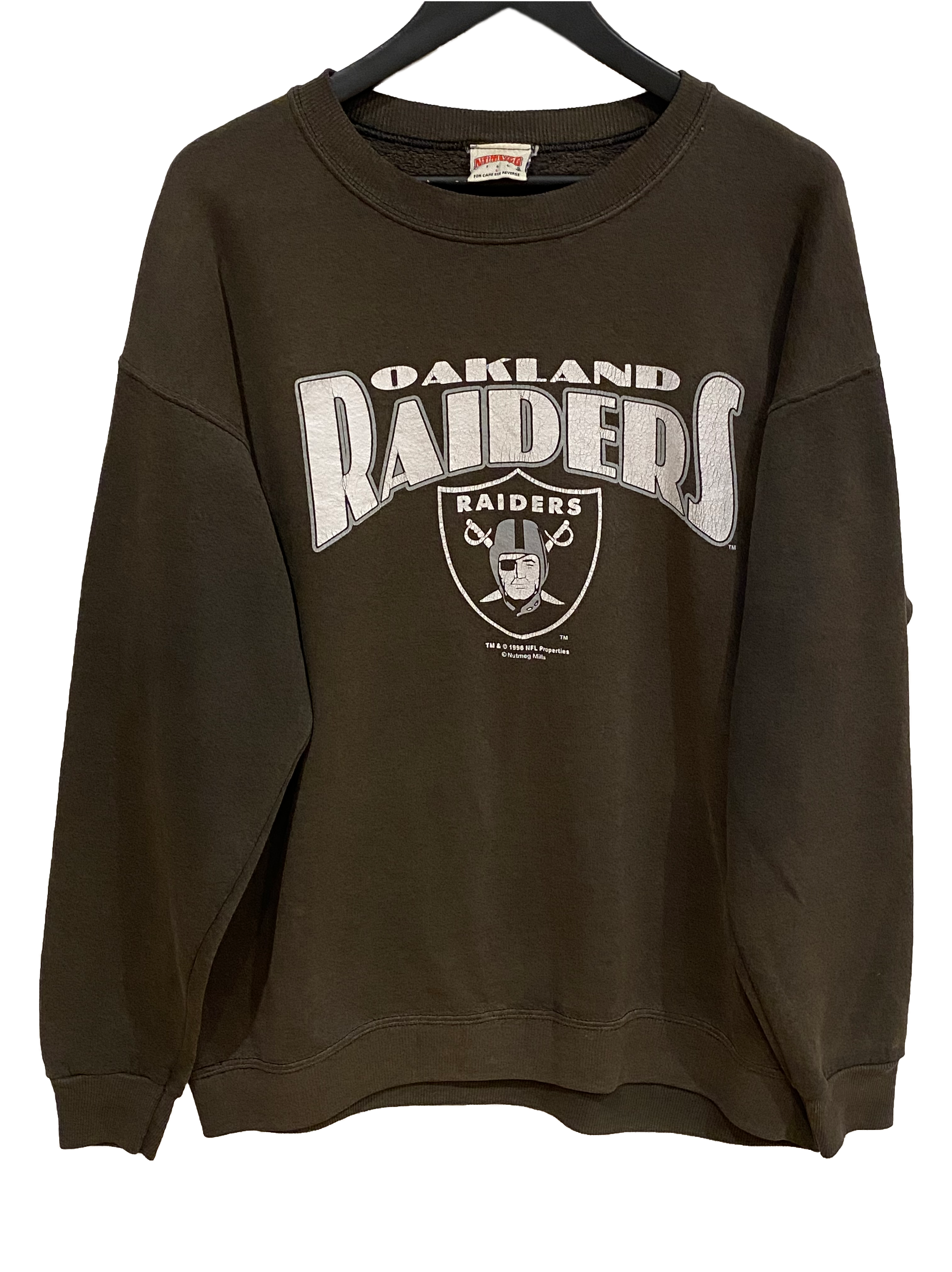 VINTAGE OAKLAND RAIDERS JUMPER - LARGE – The Social Vintage